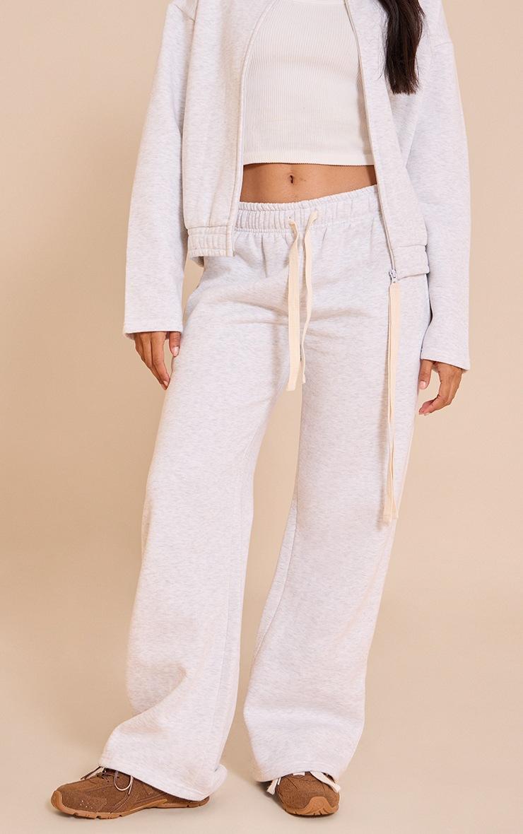 Pretty Little Thing Ash Grey Contrast Drawcord Sweatpants