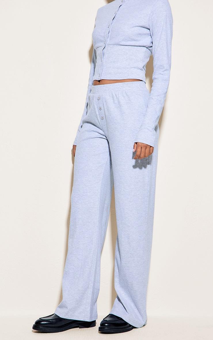 Pretty Little Thing Ash Grey Super Soft Wide Leg Pants