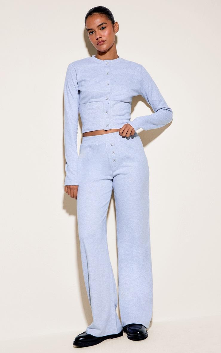 Pretty Little Thing Ash Grey Super Soft Wide Leg Pants