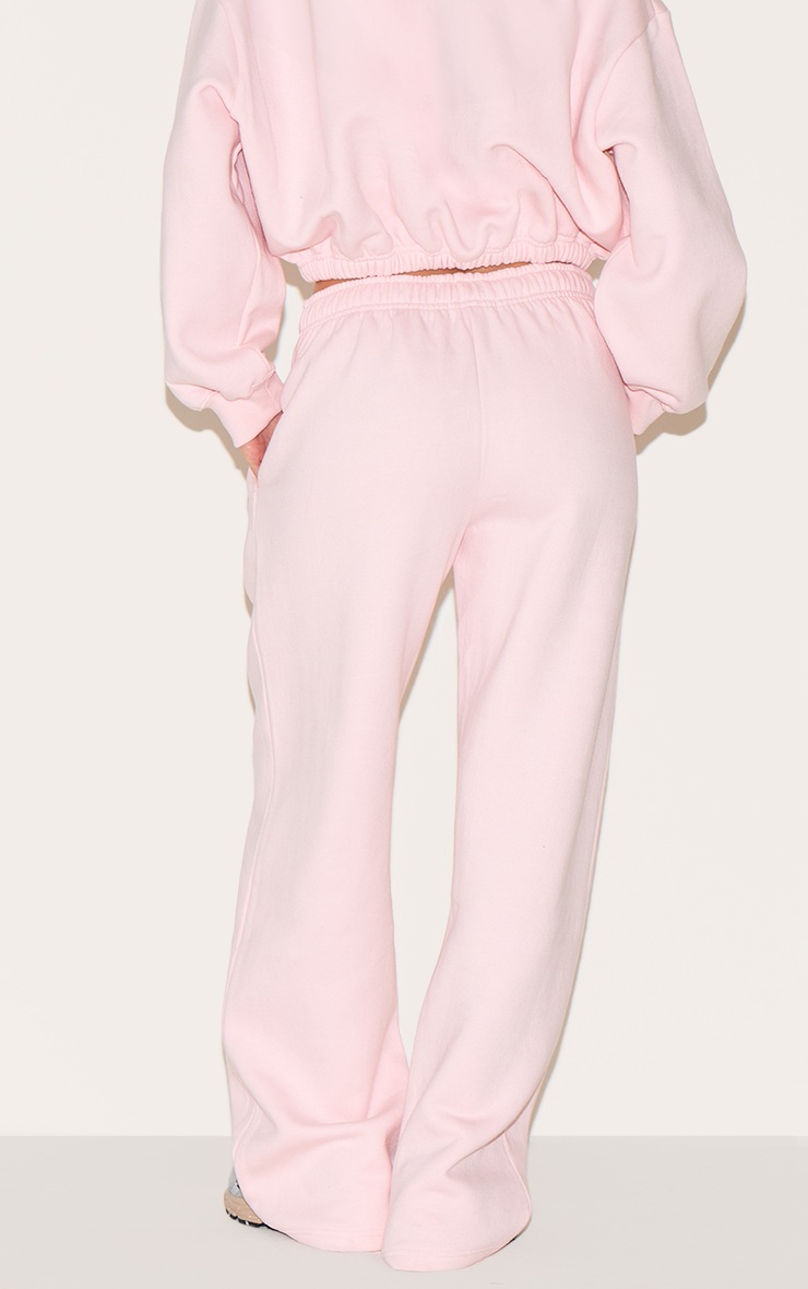Pretty Little Thing Baby Pink Drawcord Hem Oversized Sweatpants