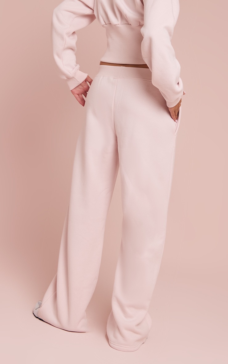 Pretty Little Thing Baby Pink High Waist Straight Leg Sweatpants
