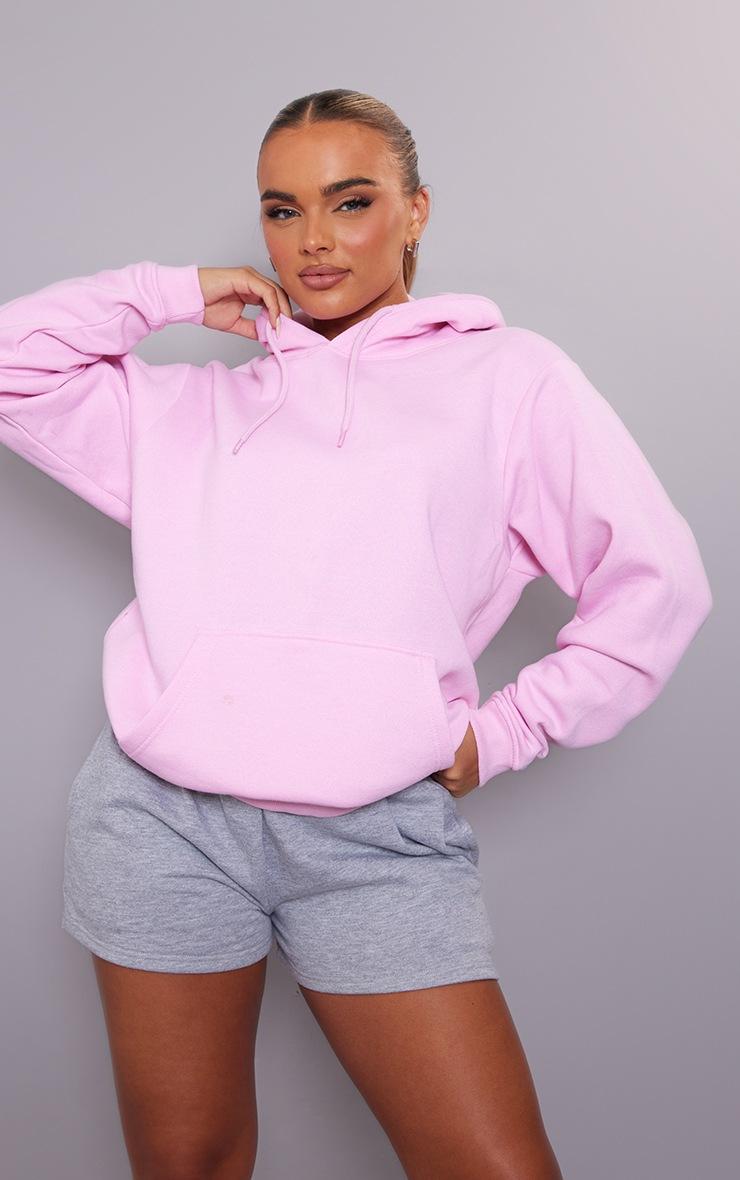 Pretty Little Thing Baby Pink Oversized Fit Sweat Hoodie