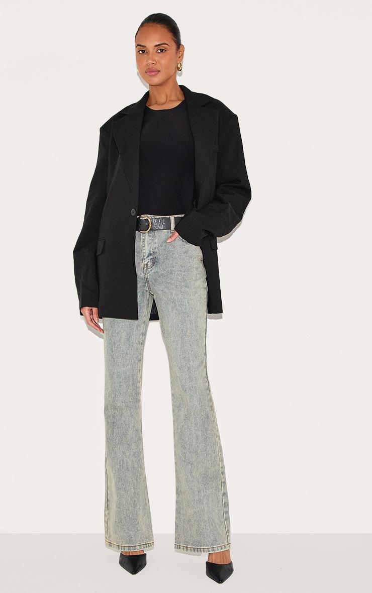 Pretty Little Thing Black Basic Slinky Racer Bodysuit