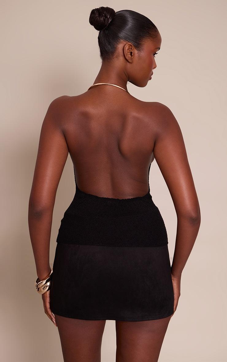 Pretty Little Thing Black Gold Cuff Detail Knitted Top