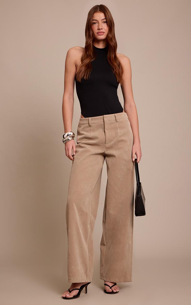 Pretty Little Thing Black Modal High Neck Racer Bodysuit