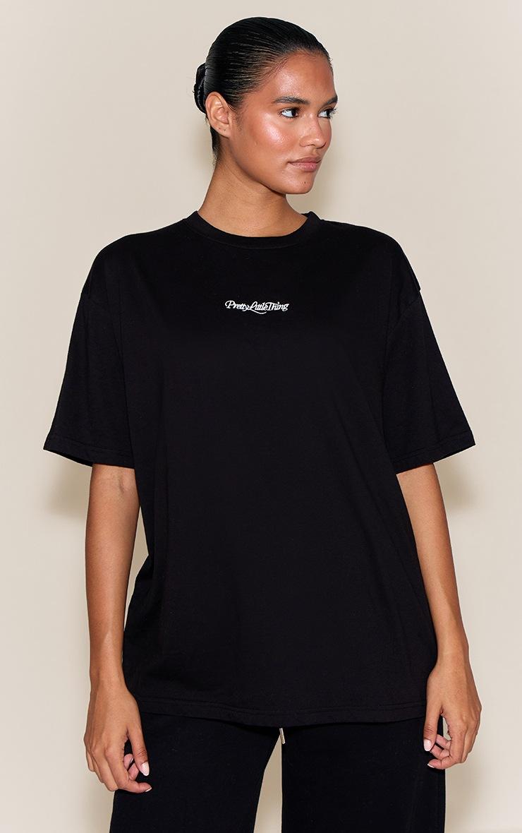 Pretty Little Thing Black Prettylittlething Oversized T-Shirt