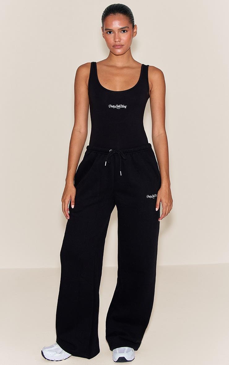 Pretty Little Thing Black Prettylittlething Scoop Neck Bodysuit