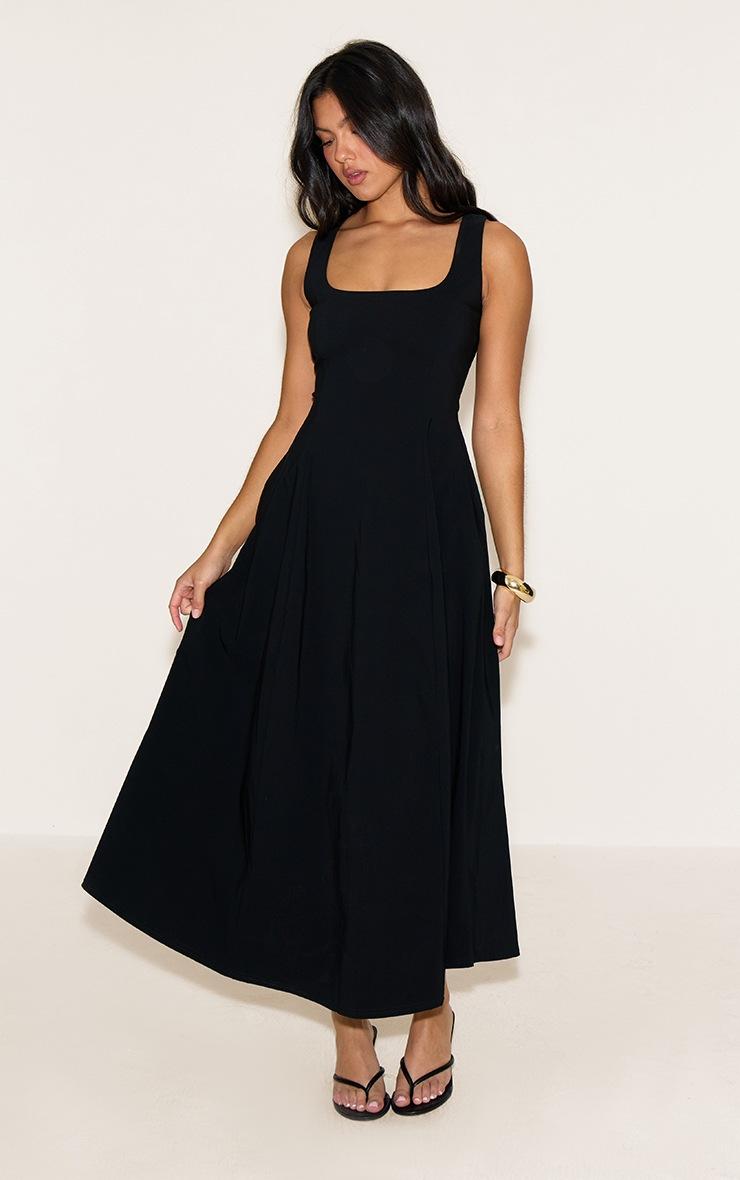 Pretty Little Thing Black Scoop Neck Sleeveless Maxi Dress