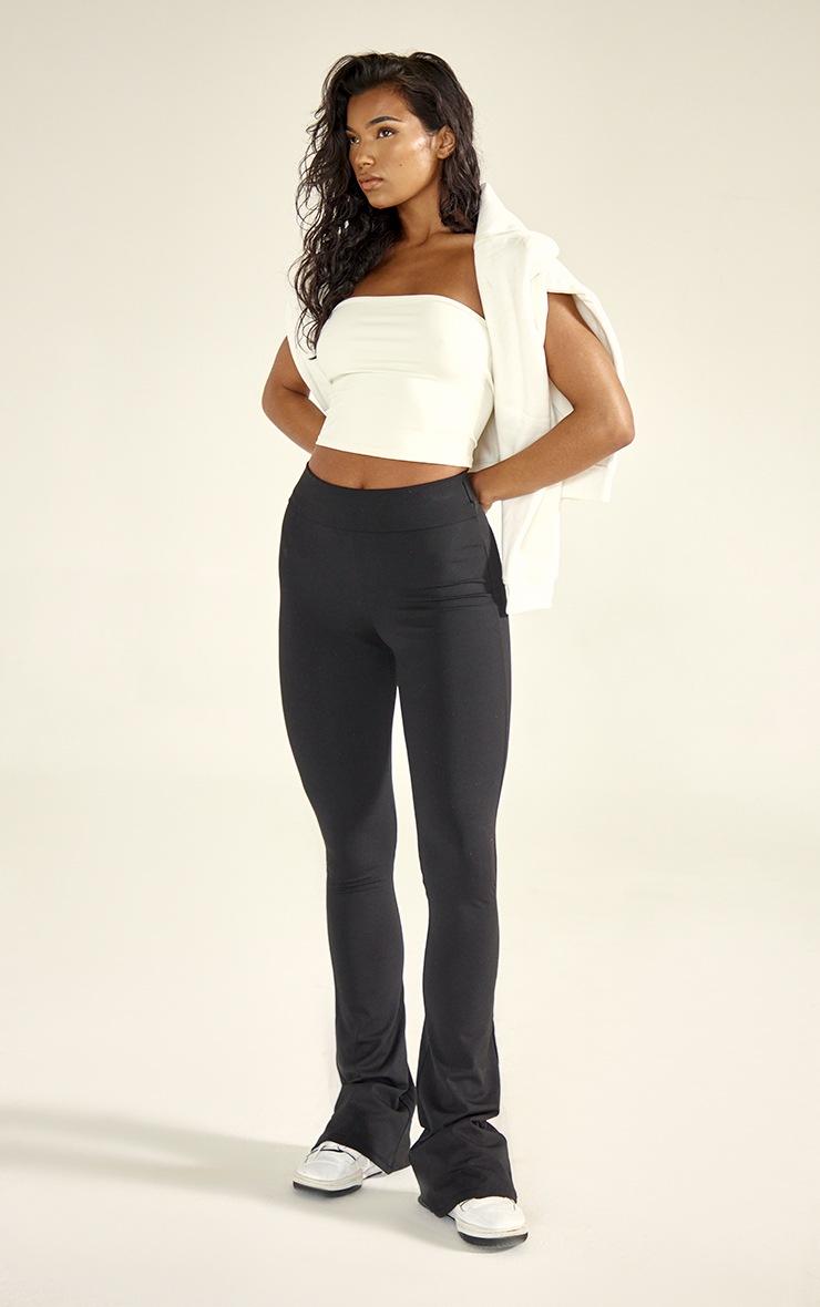 Pretty Little Thing Black Snatched Sculpt Foldover Pant