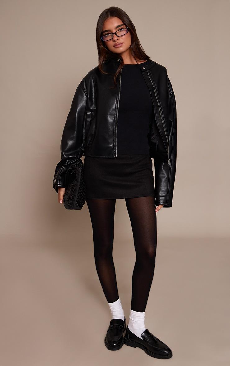 Pretty Little Thing Black Soft Cotton Sleeveless Ruched Side Top