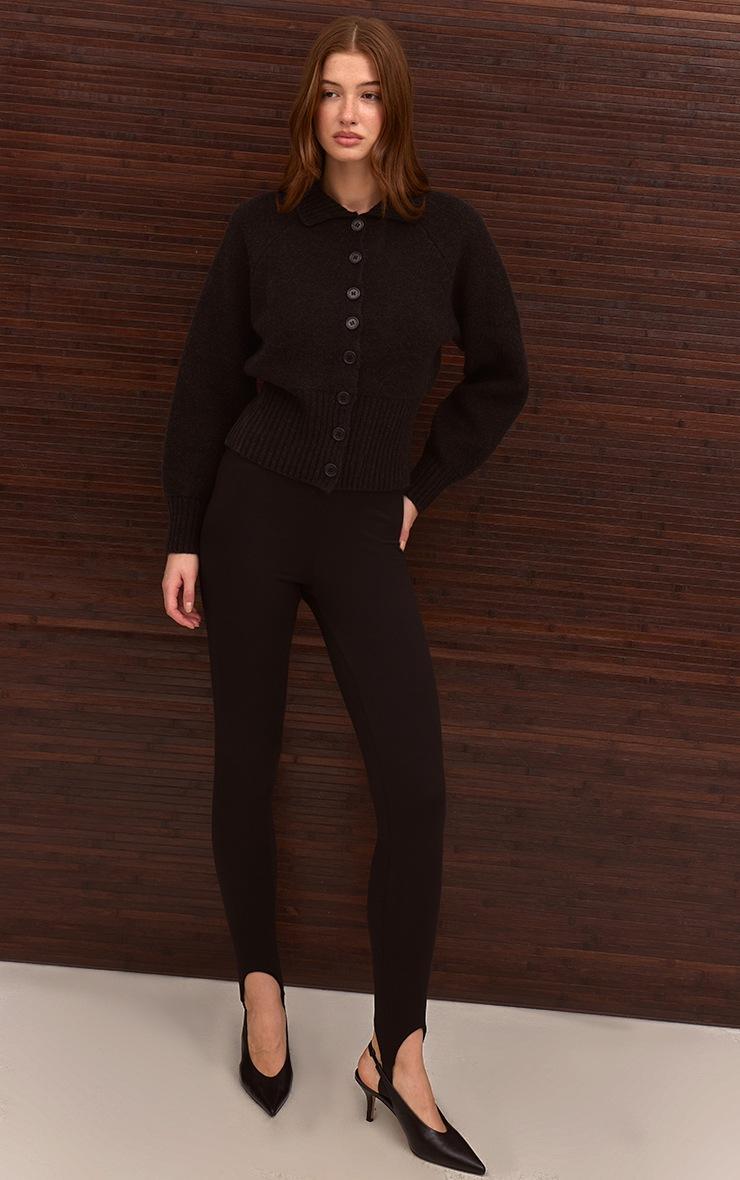 Pretty Little Thing Black Soft Touch Stirrup Detail Legging