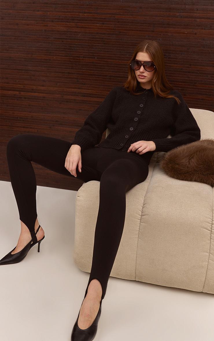 Pretty Little Thing Black Soft Touch Stirrup Detail Legging
