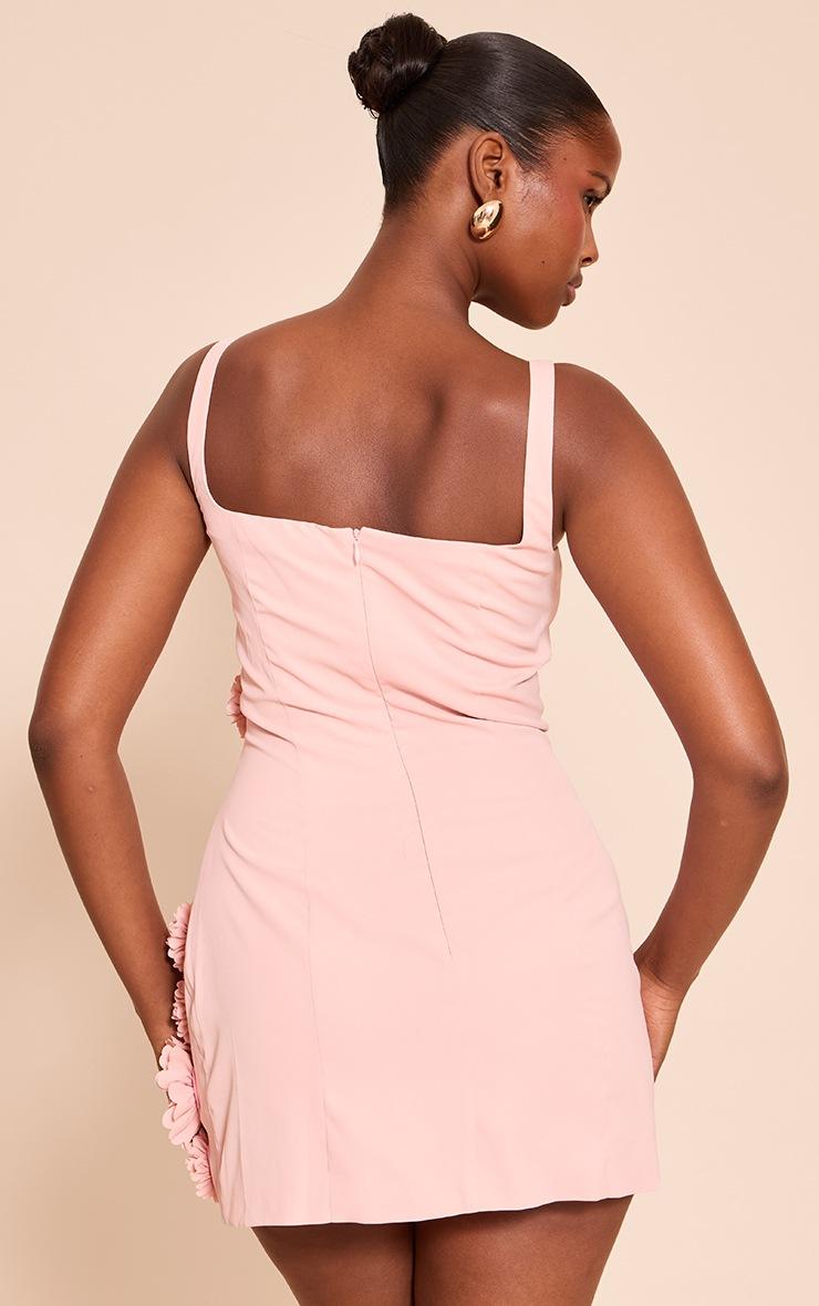 Pretty Little Thing Blush Floral Detail Shift Dress