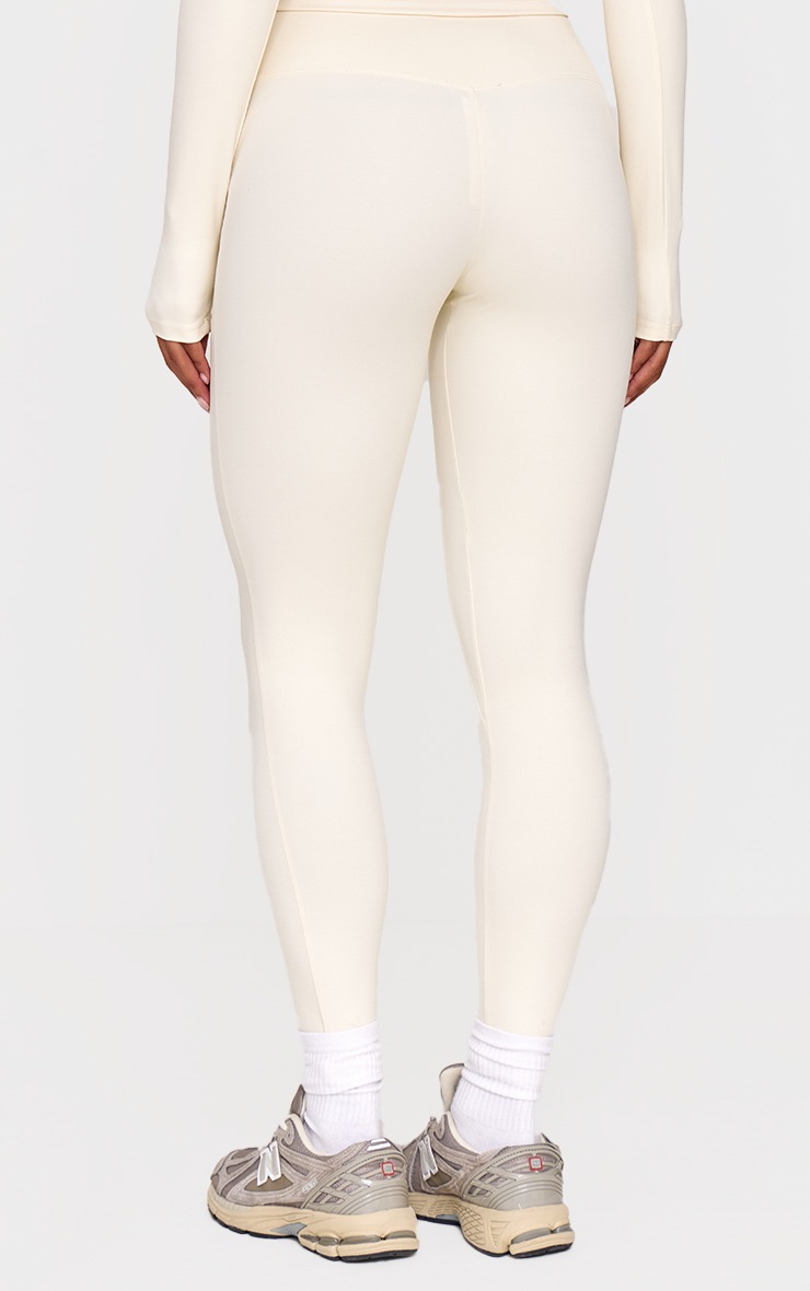 Pretty Little Thing Bone Ultimate Sculpt High Waist Gym Leggings