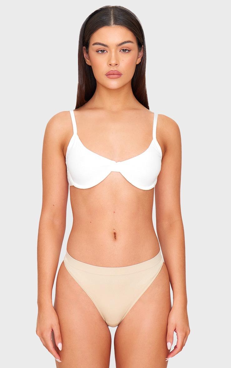 Pretty Little Thing Brown Multi Pack Of 5 Seamless Thongs