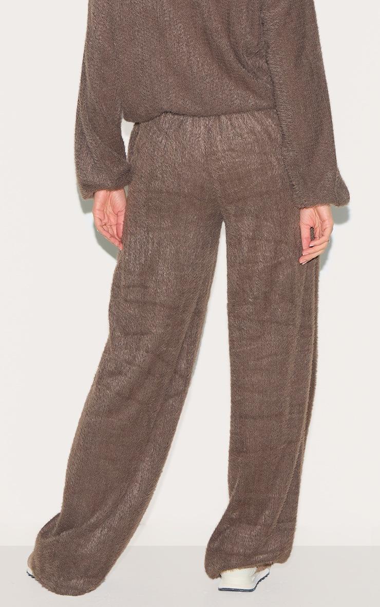Pretty Little Thing Brown Textured Wide Leg Drawstring Pants