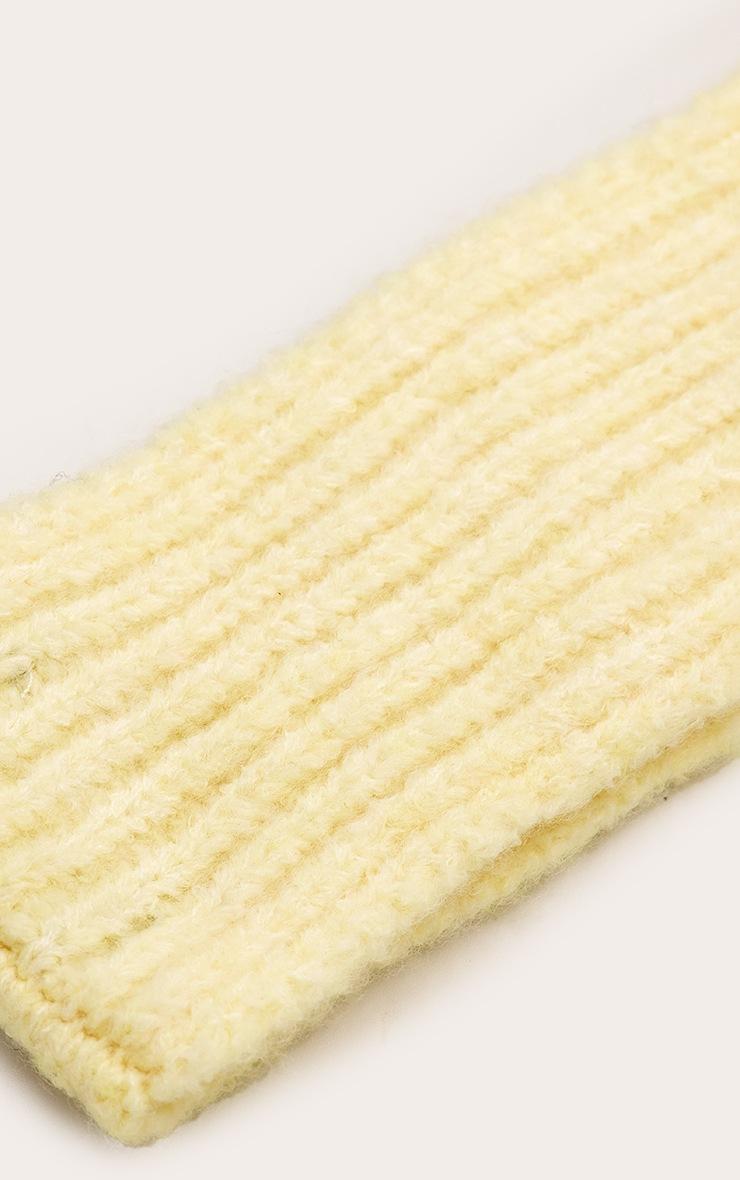 Pretty Little Thing Butter Yellow Brushed Knit Headband