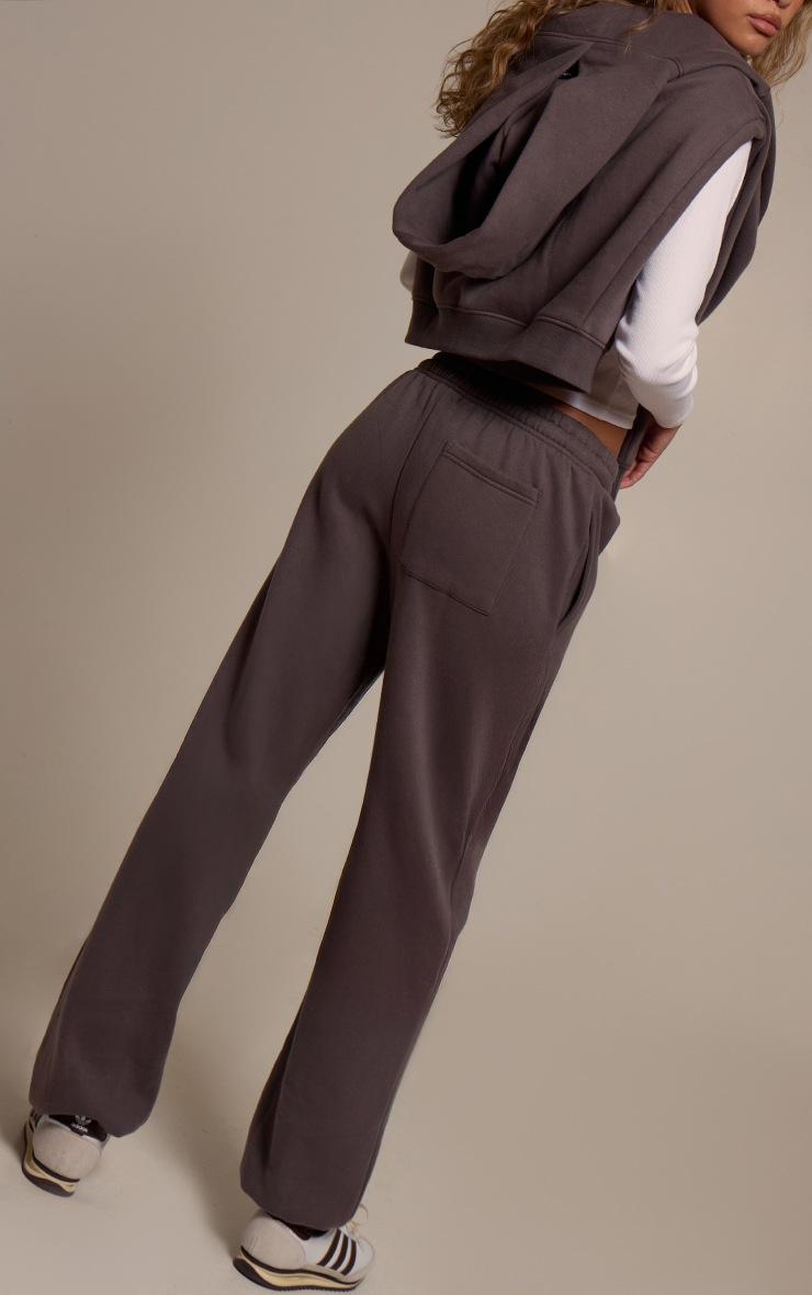 Pretty Little Thing Charcoal Cotton Fleece Cuffed Sweatpants