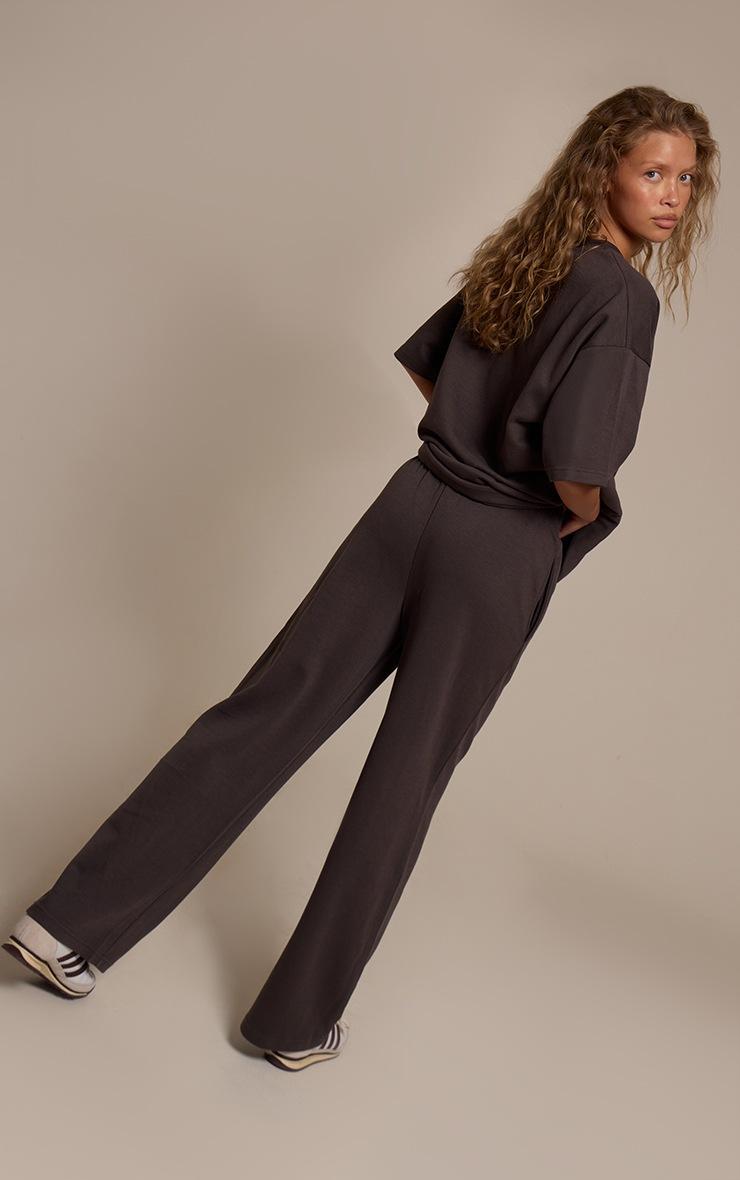 Pretty Little Thing Charcoal Grey Jersey Oversized T-shirt