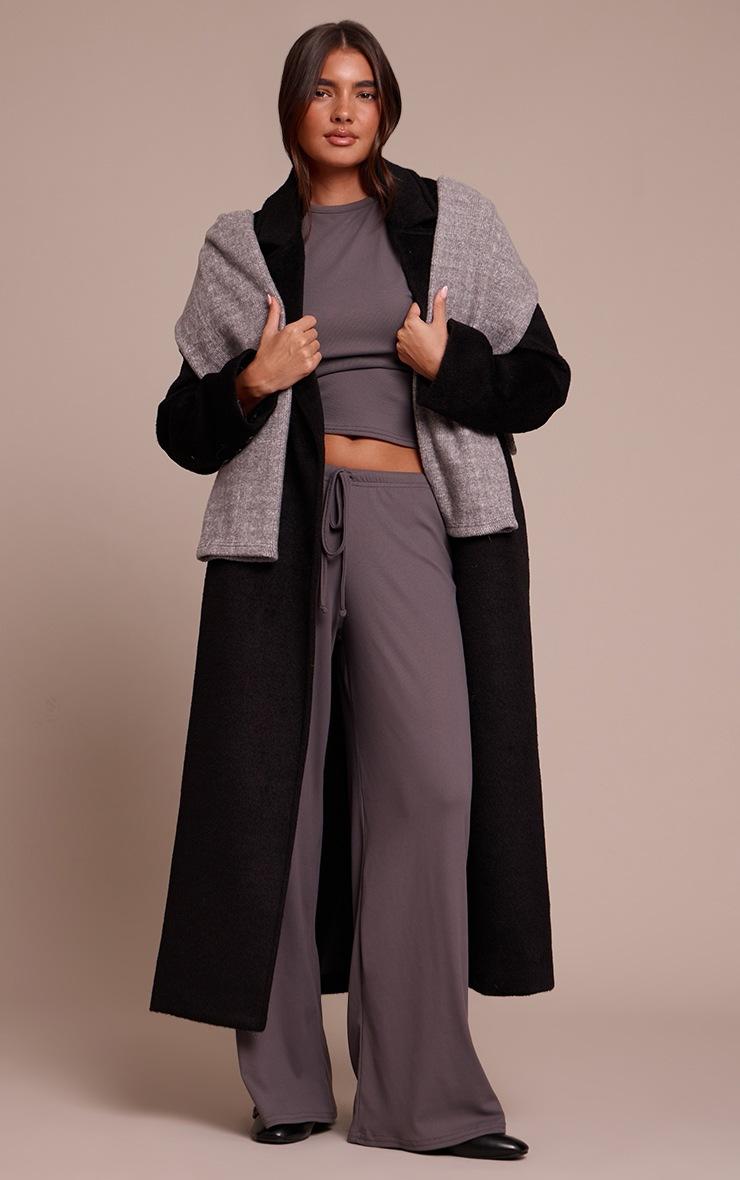 Pretty Little Thing Charcoal Grey Soft Touch Boxy T Shirt