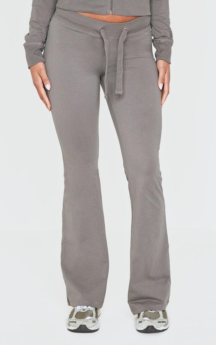 Pretty Little Thing Charcoal Low Rise Skinny Flare Pants