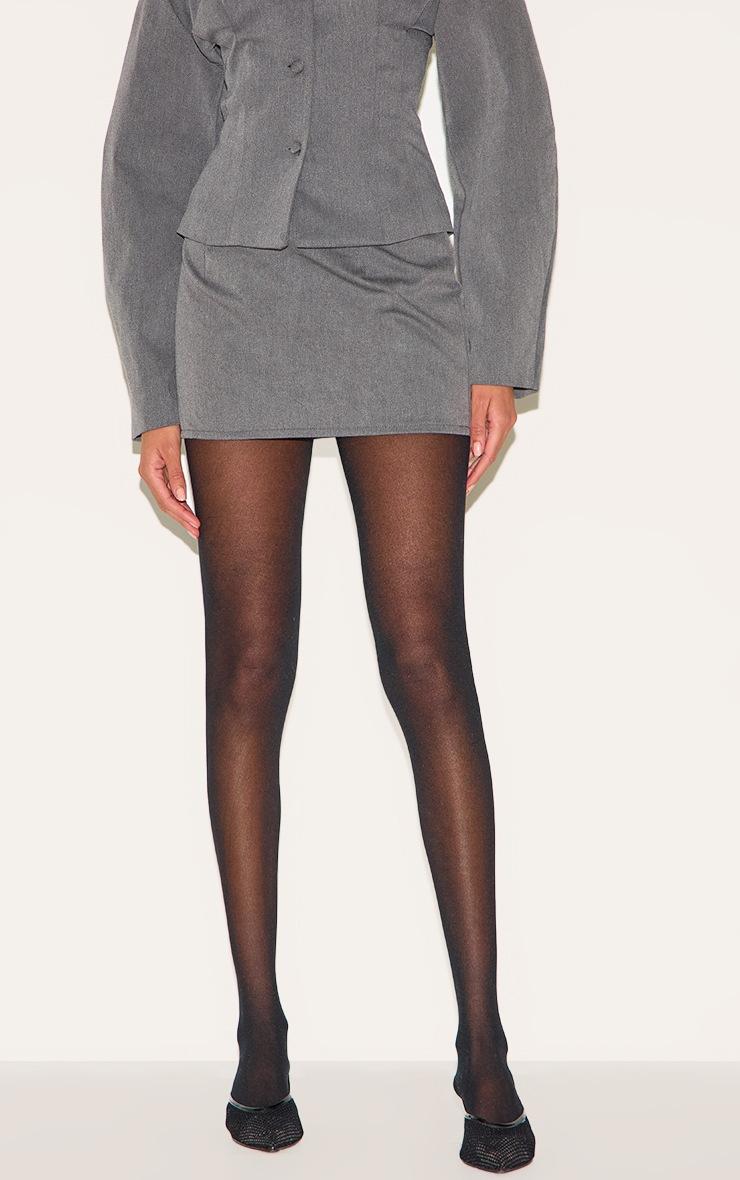 Pretty Little Thing Charcoal Tailored Woven Micro Mini Skirt