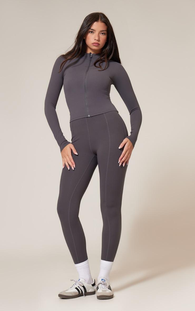 Pretty Little Thing Charcoal Ultimate Sculpt Jacket