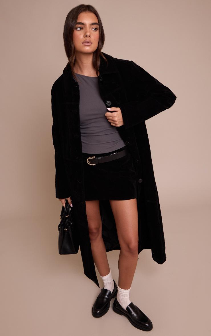 Pretty Little Thing Charcoal Ultra Soft Asymmetric Long Sleeve Top