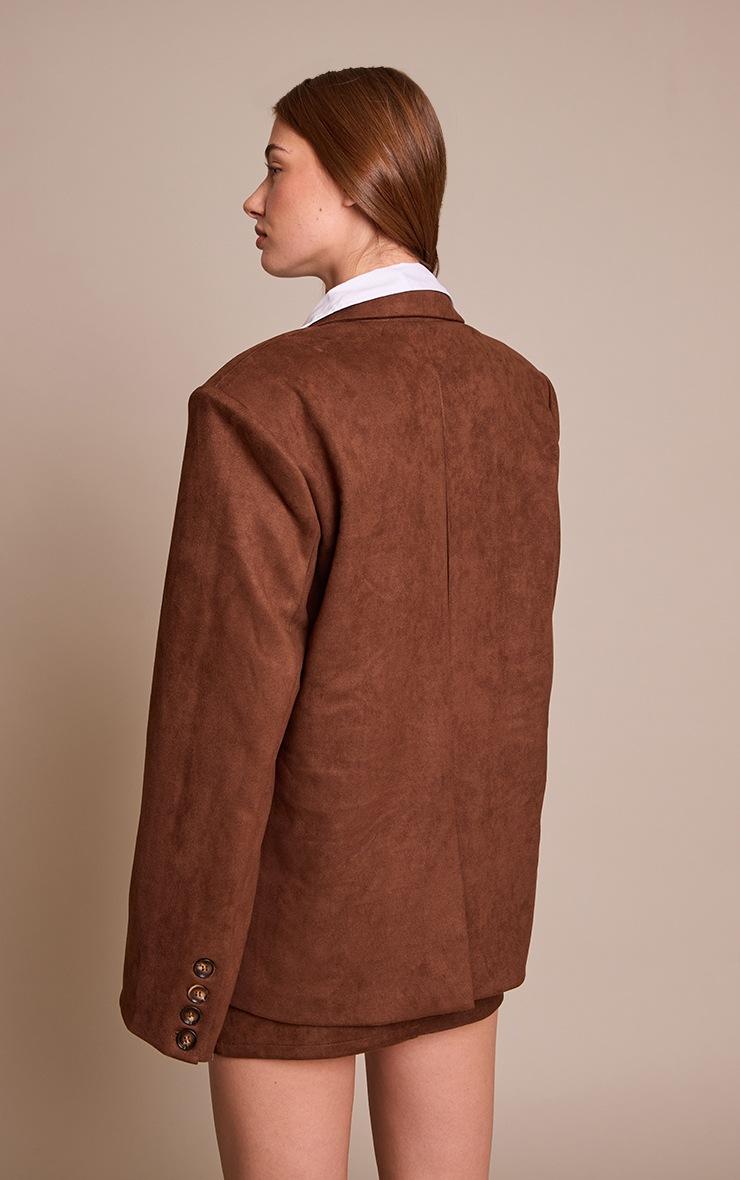 Pretty Little Thing Chocolate Brown Suede Mid Rise Mini Skirt