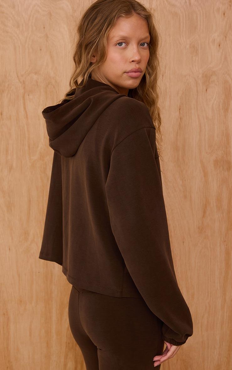 Pretty Little Thing Chocolate Super Soft Zip Hoodie