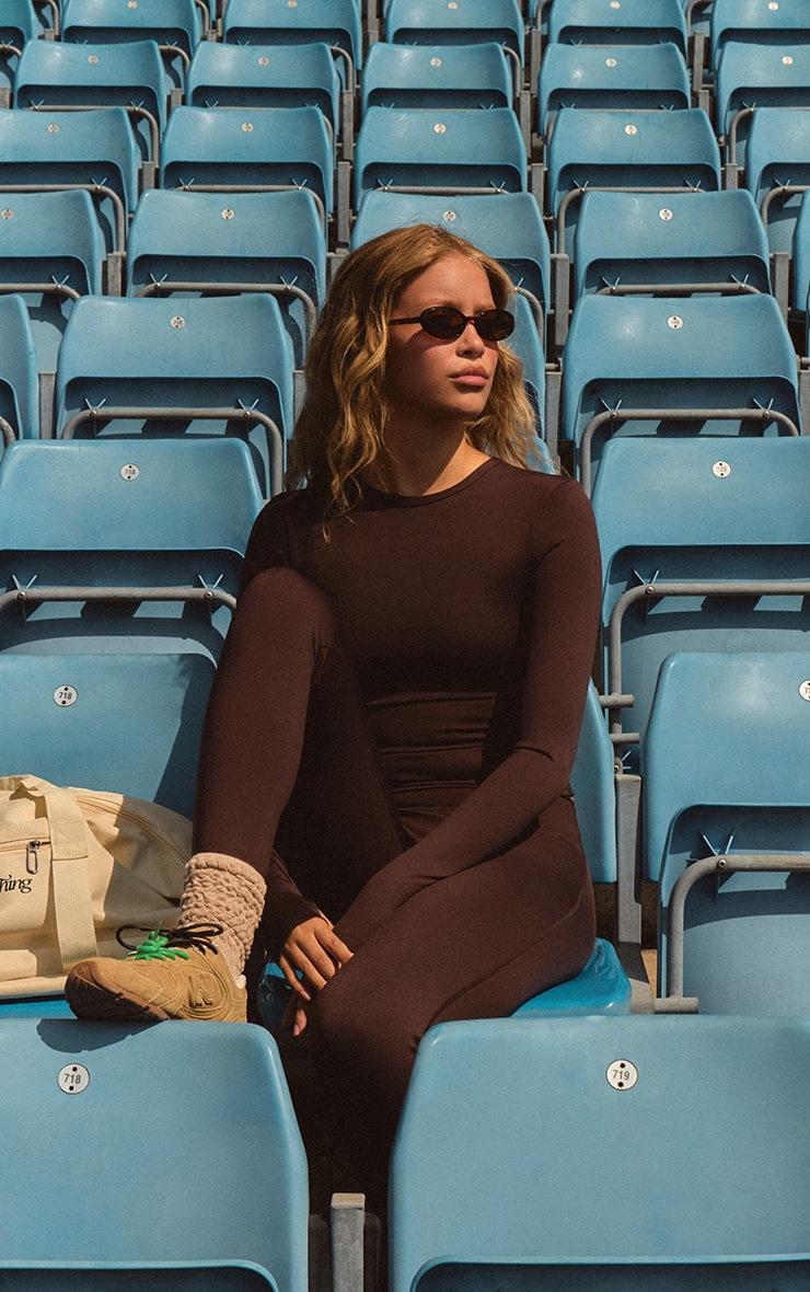 Pretty Little Thing Chocolate Ultimate Long Sleeve Top