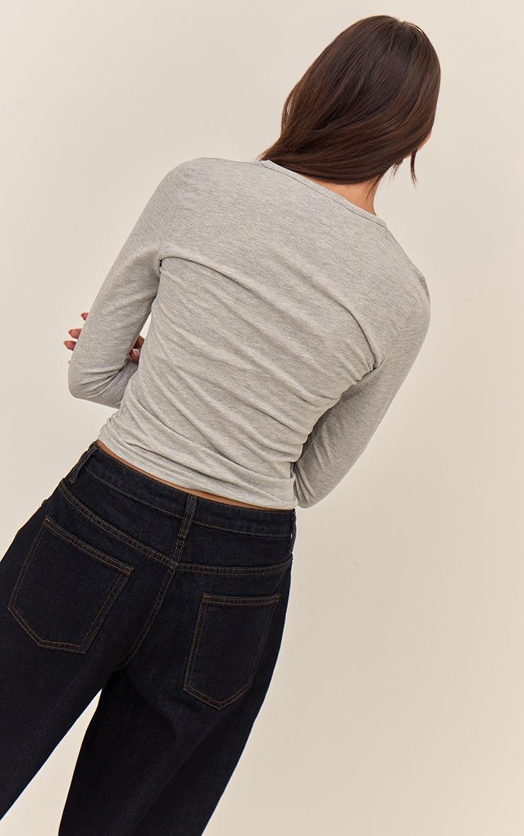 Pretty Little Thing Dark Indigo High Waist Boyfriend Jeans