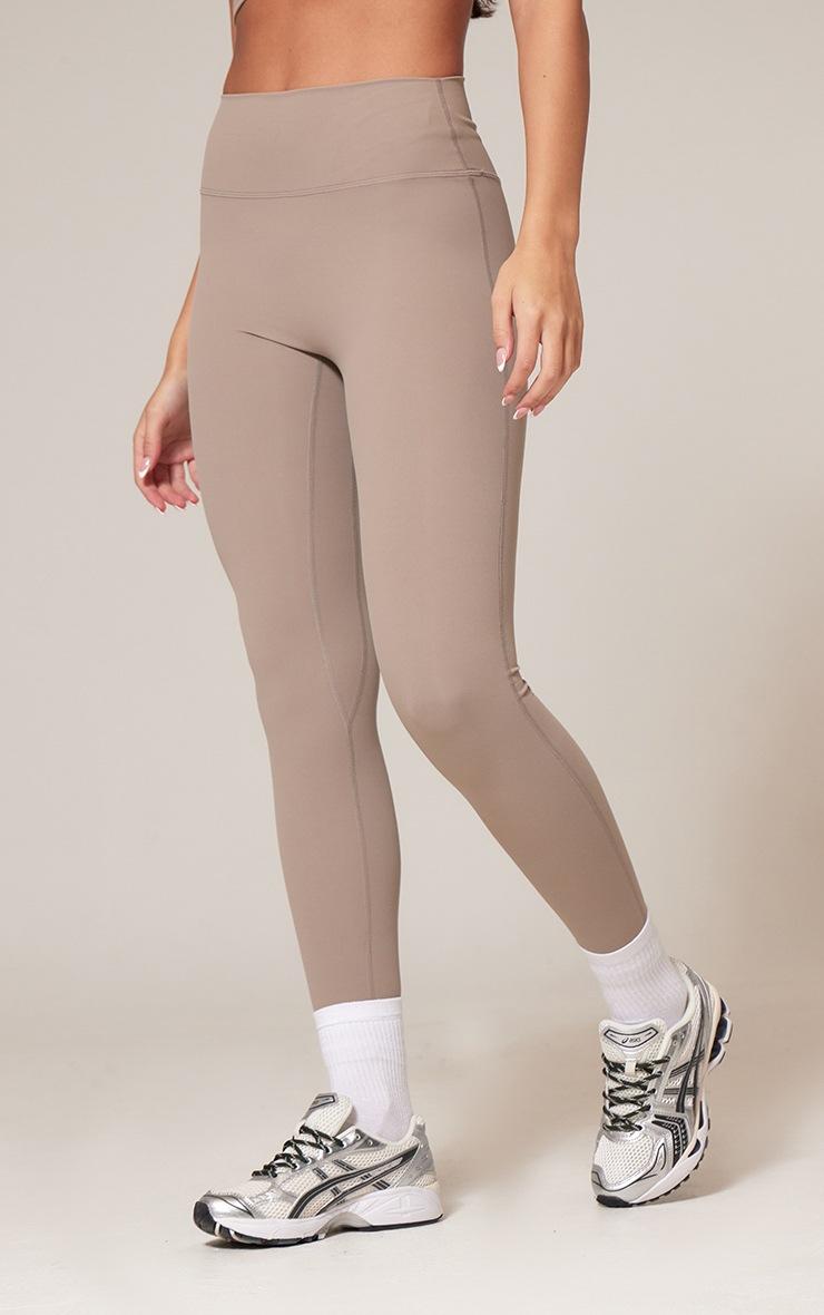 Pretty Little Thing Deep Taupe Ultimate Sculpt High Waist Gym Leggings