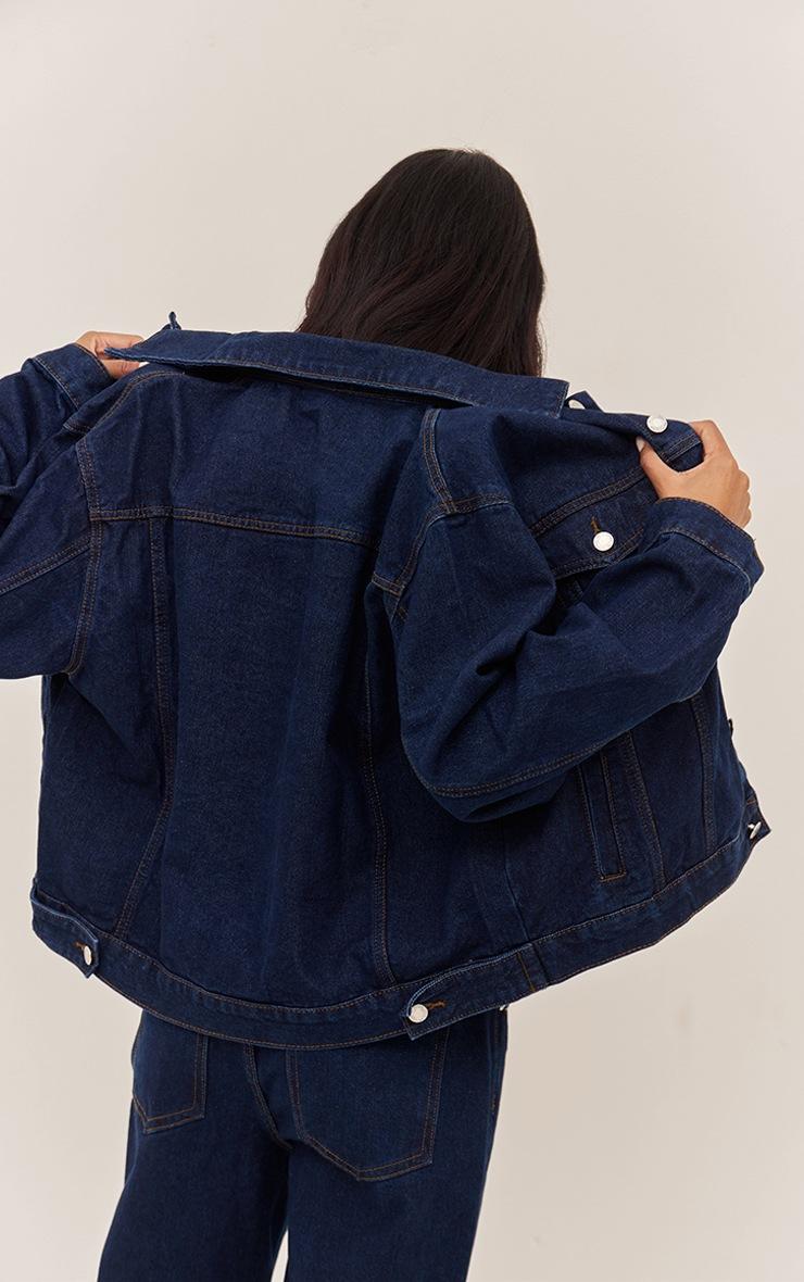 Pretty Little Thing Indigo Oversized Classic Denim Jacket