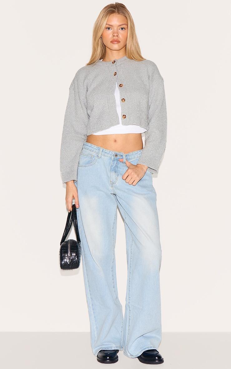 Pretty Little Thing Light Blue Wash Low Rise Boyfriend Jeans