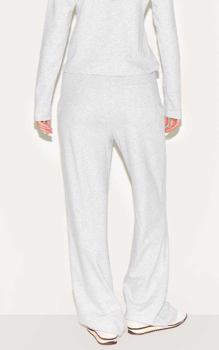 Pretty Little Thing Light Grey Low Rise Super Soft Straight Leg Pants