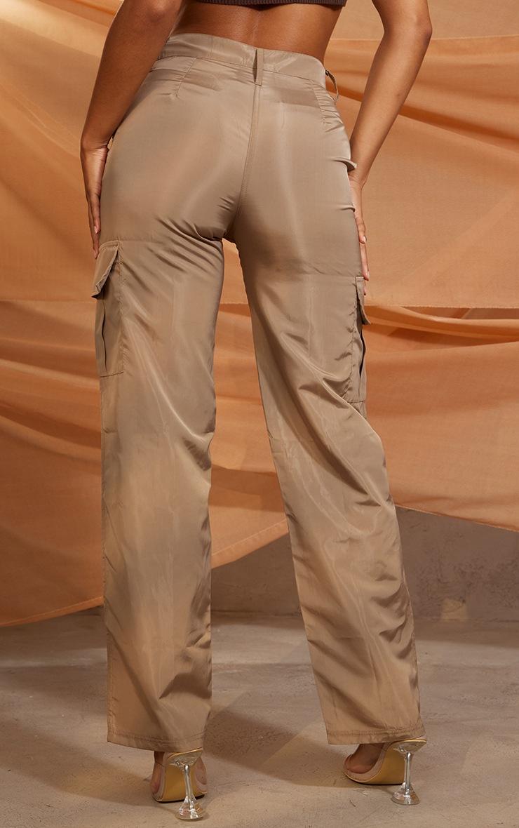 Pretty Little Thing Mocha Lightweight Pocket Cargo Pants