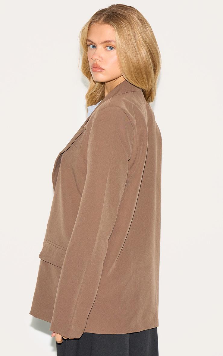 Pretty Little Thing Mushroom Double Breasted Oversized Boxy Fit Blazer