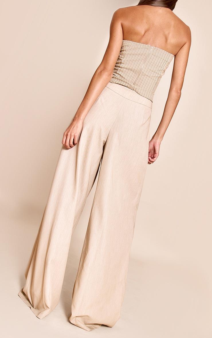 Pretty Little Thing Mushroom Pleated Woven Wide Leg Pants