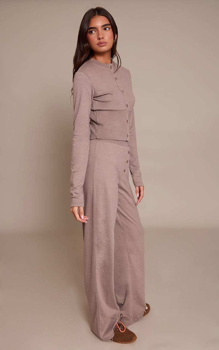 Pretty Little Thing Mushroom Super Soft Wide Leg Pants