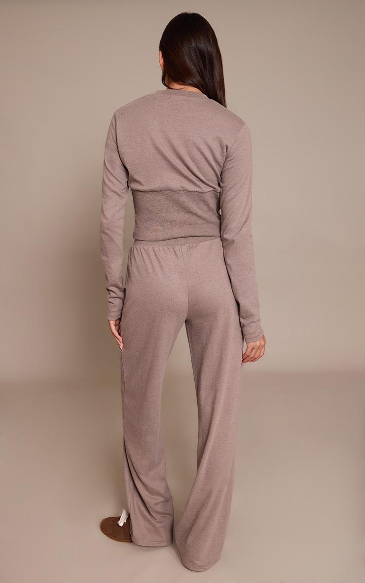 Pretty Little Thing Mushroom Super Soft Wide Leg Pants