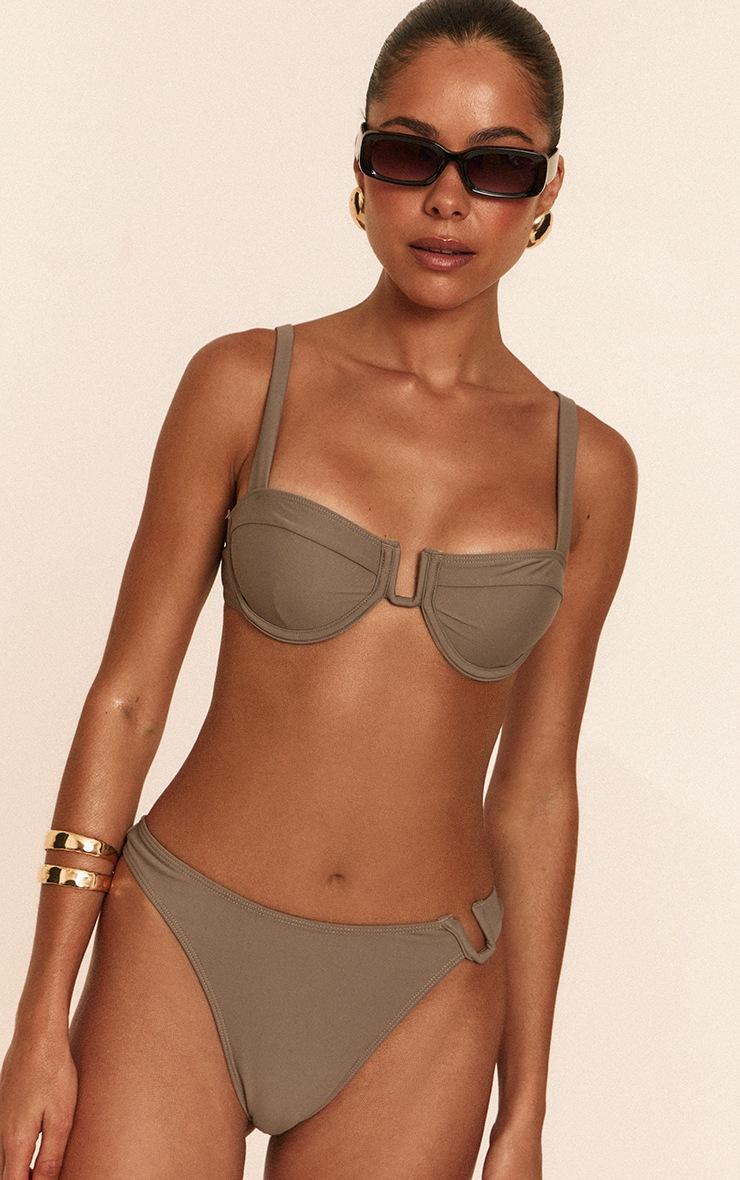 Pretty Little Thing Mushroom U Bar Tanga Bikini Bottoms