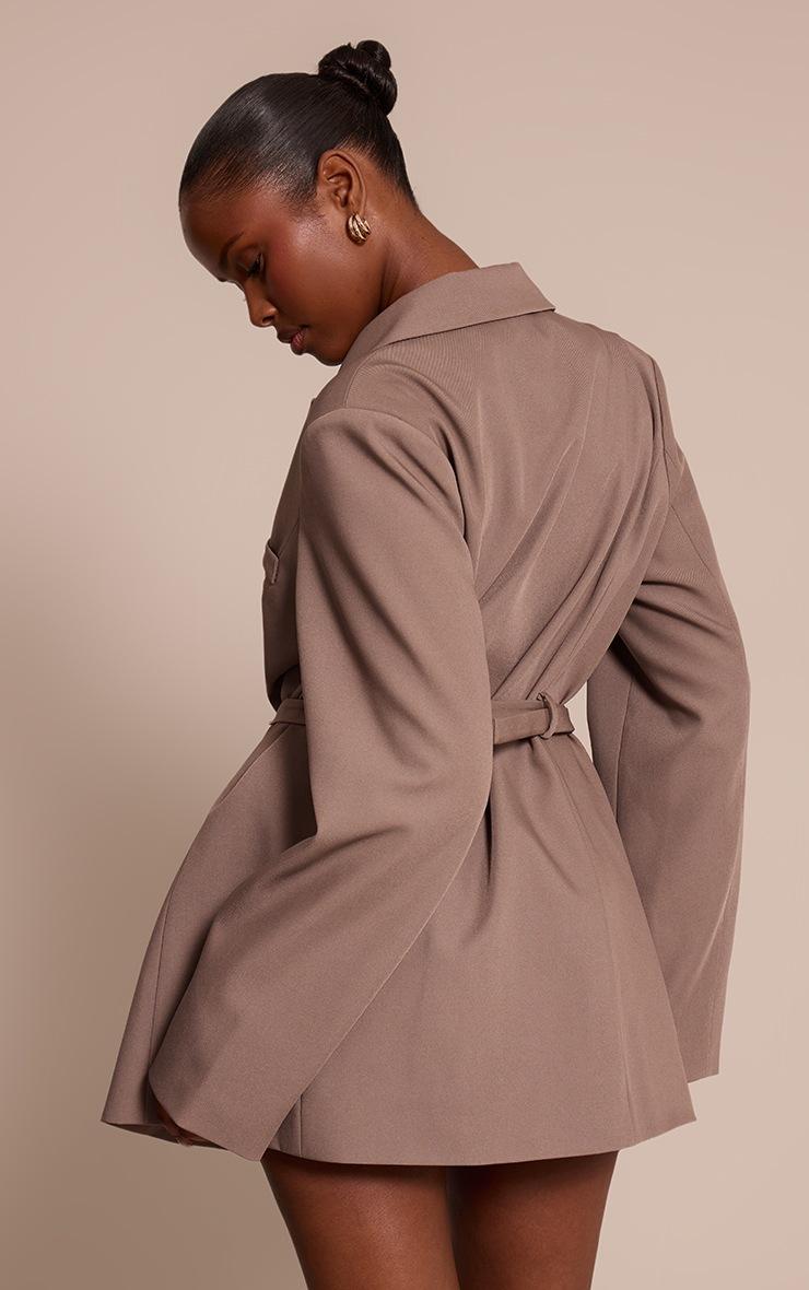 Pretty Little Thing Mushroom Woven Tailored Blazer Dress