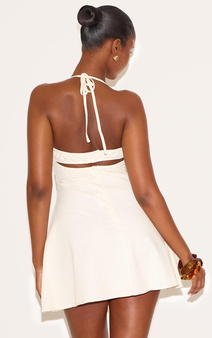 Pretty Little Thing Natural Trim Detail Shift Dress