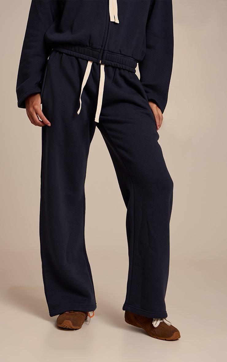 Pretty Little Thing Navy Contrast Drawcord Sweatpants