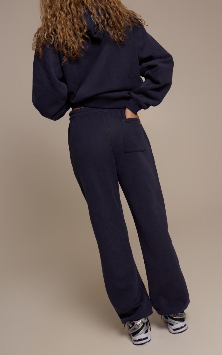 Pretty Little Thing Navy Cotton Fleece Cuffed Sweatpants