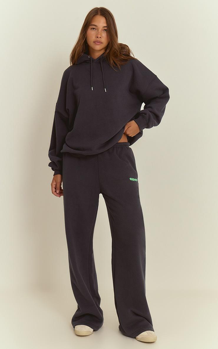 Pretty Little Thing Navy Plt Studio Puff Print Hoodie