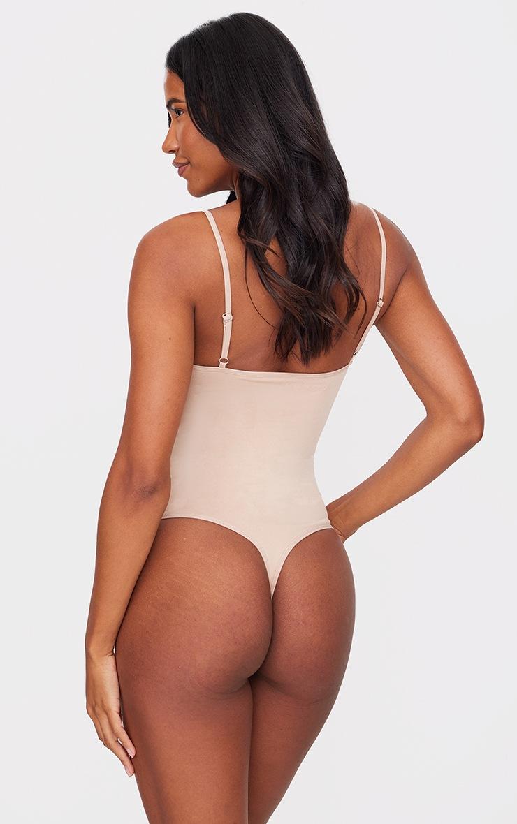 Pretty Little Thing Nude Shapewear Solution Thong Bodysuit