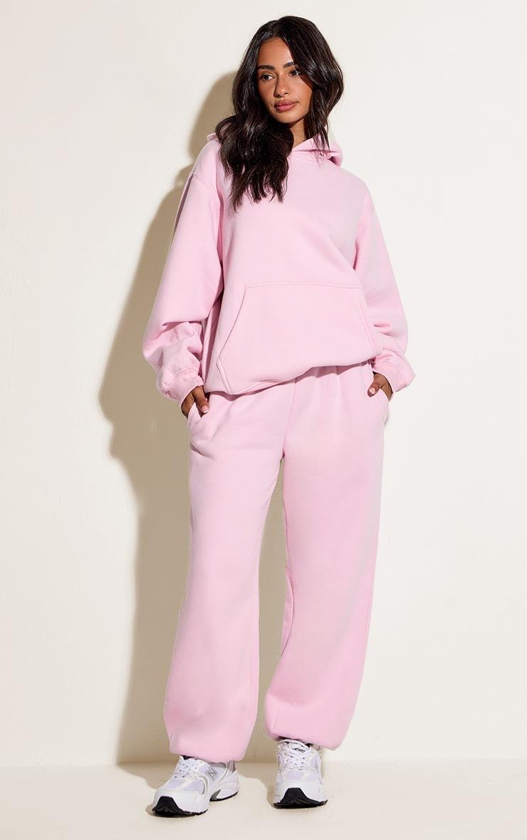 Pretty Little Thing Petite Baby Pink Oversized Pull Over Hoodie
