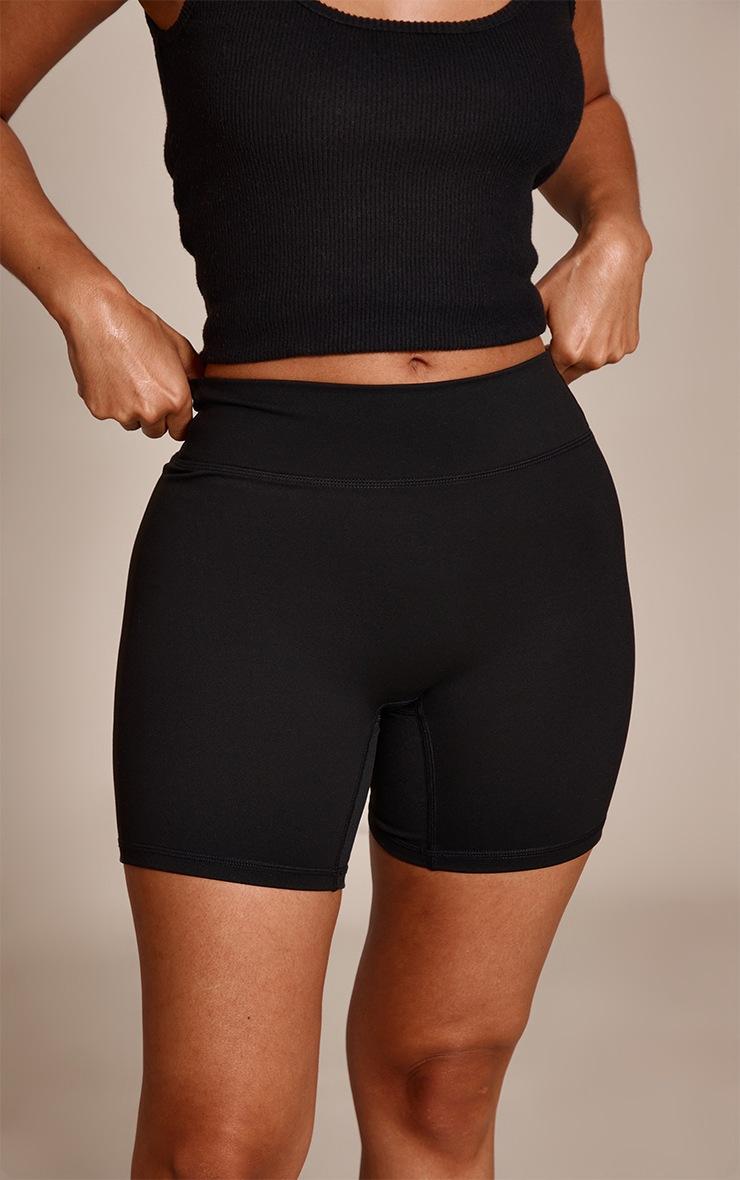 Pretty Little Thing Petite Black High Waist Sculpt Gym Shorts